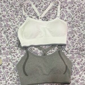 White and Gray Bra